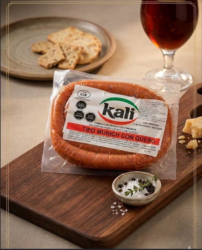 SALCHICHA MUNICH CON QUESO KALI
